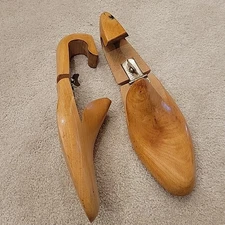 Vintage D. MacKay & Co. Adjustable Wood Shoetree Stretchers Shoe Lasts Forms 9C