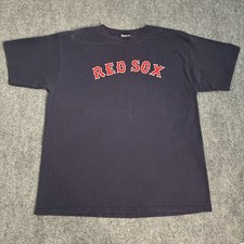 Majestic Boston Red Sox Graphic T-Shirt Navy Blue Men's Size 2XL