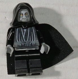LEGO Star Wars Emperor Palpatine Minifigure set 7264 (2005) w/ Hood and Cape