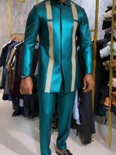2pcs set, stylish outfit for European and American men consisting of a collared