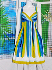 Calvin Klein Summer dress Soft Brushed Cotton & Spandex Blues, sz 10