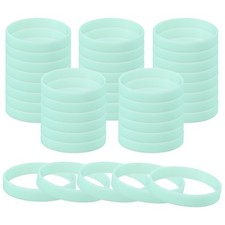 60pcs Unisex Glow in the Dark Bracelets Silic...