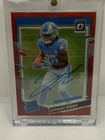 2023 Donruss Optic Jahmyr Gibbs Rated Rookie RPS Auto Red /75 Lions