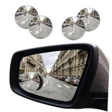 Round Blind Spot Car Mirror - 2" Frameless HD Glass Convex 360 Round/4PCS