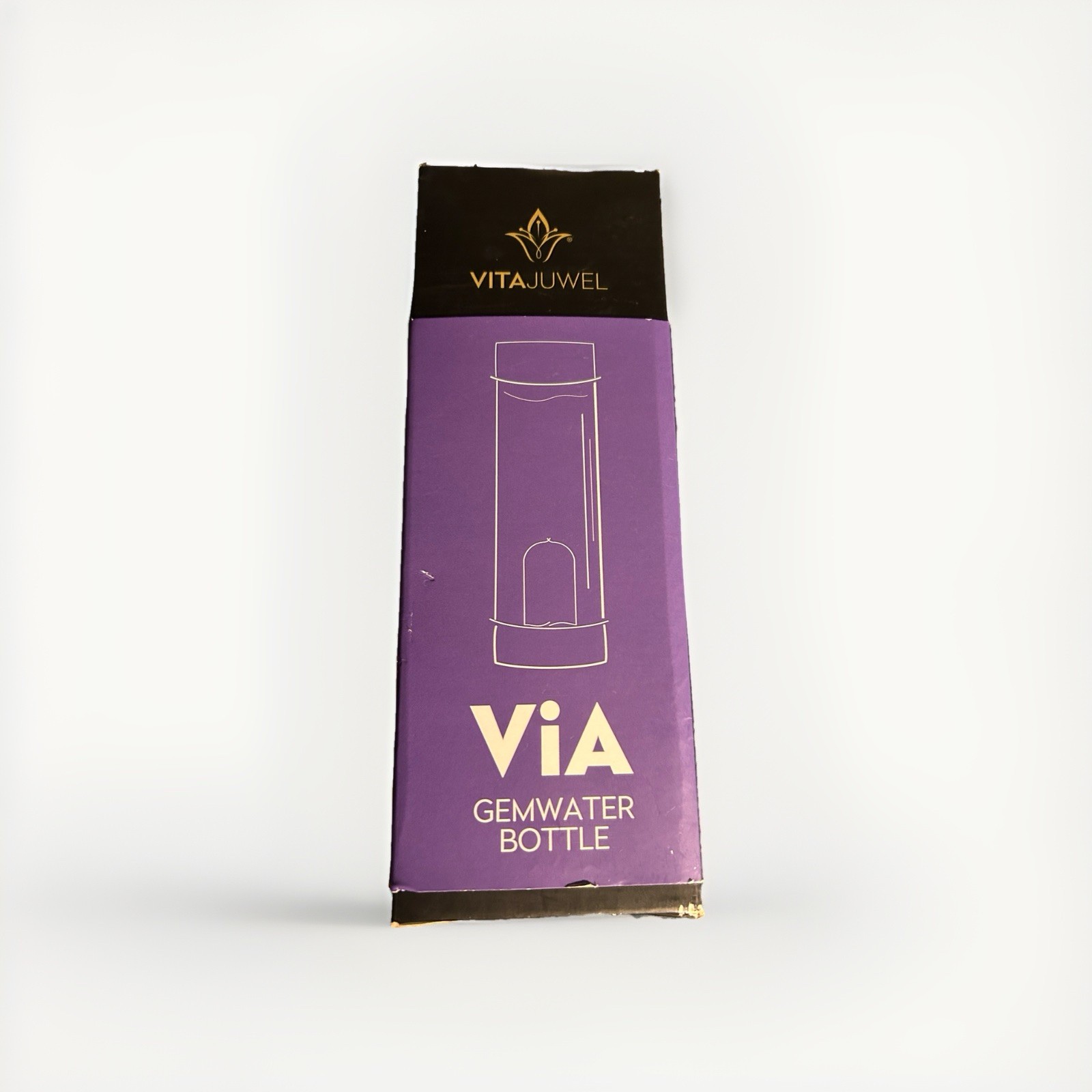 VitaJuwel ViA Wellness Gemstone Water Bottle Vita Jewel +box