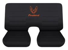 Fits 1967 To 2002 Pontiac Firebird 3 Or 4 Piece Rear Seat Covers With Design Fits 1967 To 2002 Pontiac Firebird 3 Or 4 Piece Rear Seat Covers With Design