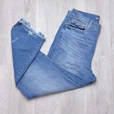 INC Women's Plus Size NWT High Waist Distressed Straight Leg Jeans 14/32