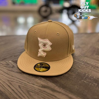 New Era Bone P Glow in the Dark Brown Beige White Pink 59Fifty 5950 Patch Fitted