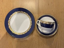 Wedgwood Rococo Cup Saucer Plate Set Of 3 From Japan