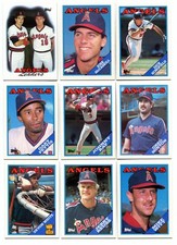 Lot Of (20) 1988 Topps Baseball Cards - California Angels