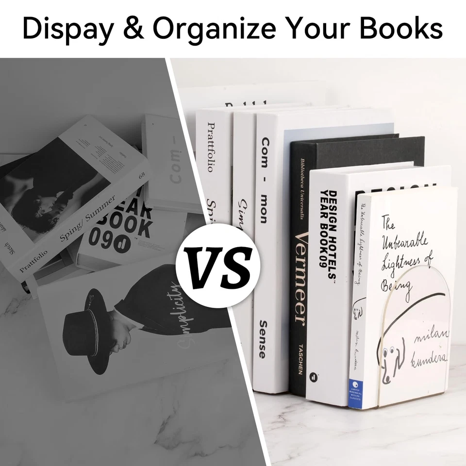 Buchstütze Acryl, 2er Pack, 100 x 100 x 130mm, Buchstützen Acryl, Transparent... - Bild 4 von 4