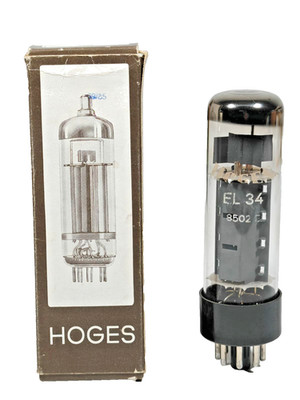 EL34 HOGES / 6CA7 TESTED WITH ROETEST V10  /NEW IN BOX /  LOT OF 1 Pcs.