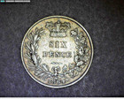 1864 SIXPENCE, GREAT BRITAIN — photo 1