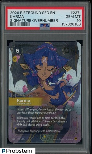 Karma, Channeler graded PSA 10 for sale on eBay