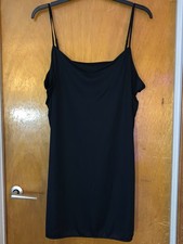 M S Full Slip Cling Resistant Adjustable Straps 20 Length 23" Black BNWoT