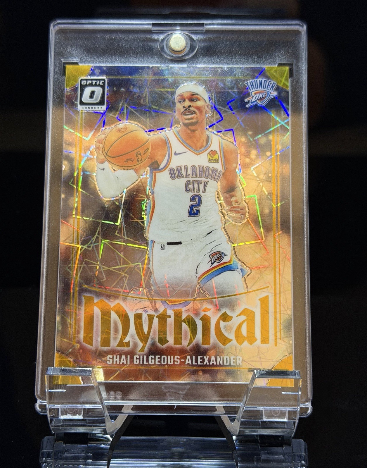 2024 Donruss Optic CASE HIT SSP Shai Gilgeous Alexander Gold Mythical 09/10 💥