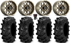 ITP Hurricane 14" Wheels Bronze 30" Cryptid Tires Yamaha Viking Wolverine