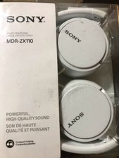 Sony MDR-ZX110 / WC(UC) Headband Stereo Headphones White Foldable 