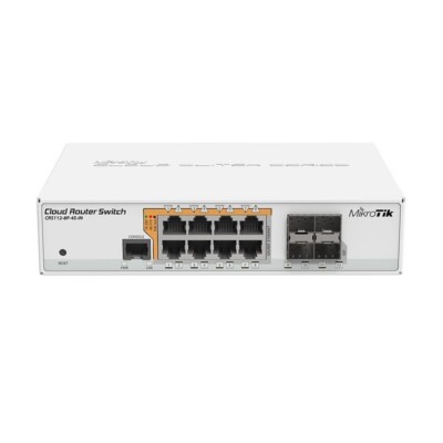 Mikrotik Gigabit Ethernet Smart Switch (CRS112-8P-4S-IN)