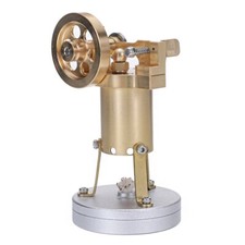 S06 Messing Mini-Dampfmotor, stehend(mit Sich...