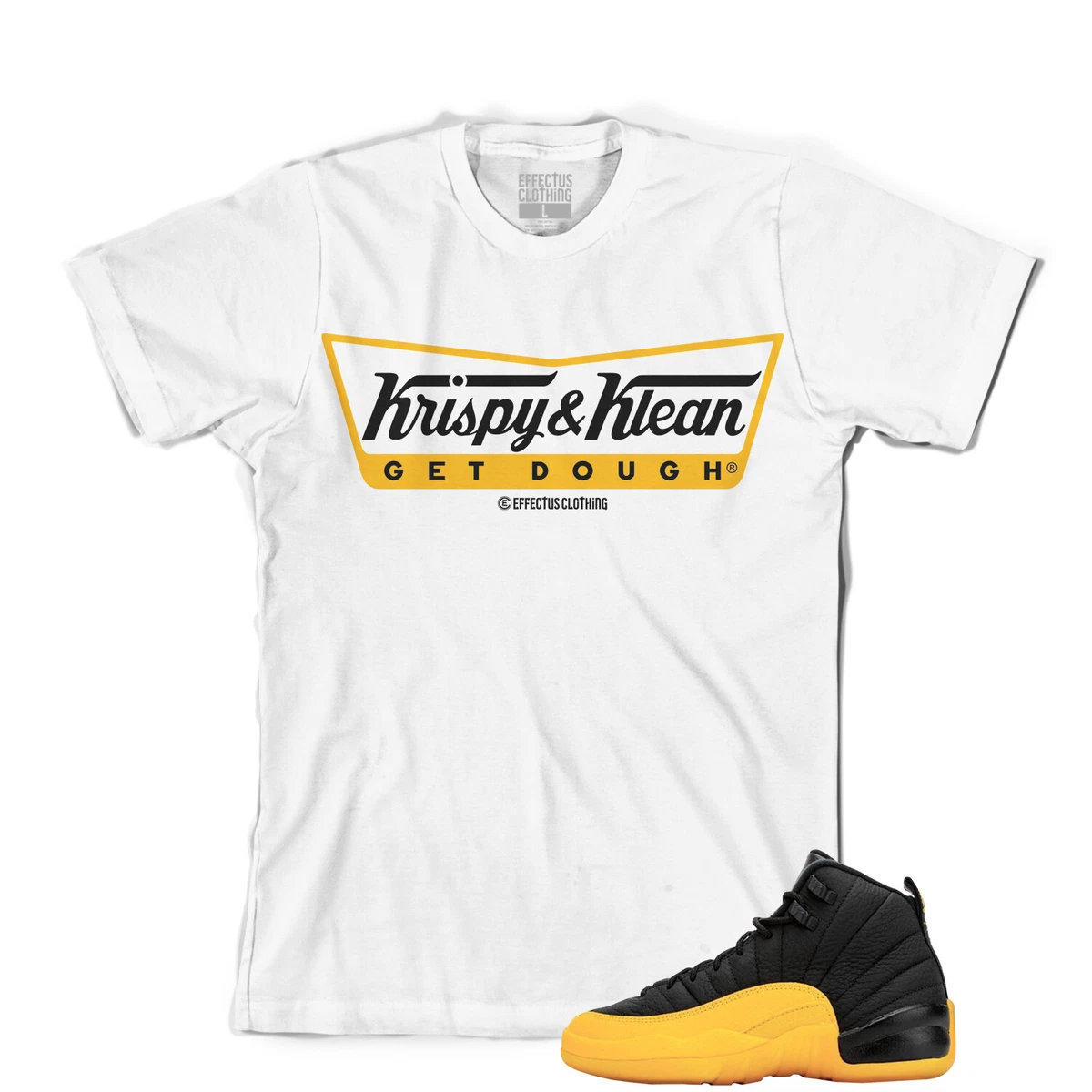 Jordan 12 University Gold Sneaker Shirt