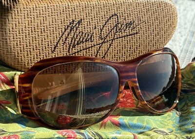 Maui Jim Lehua 203 22 Tortoise Stripe Frame + HCL Bronze Polarized