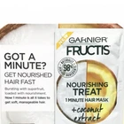 Garnier Fructis Nourishing Treat Hair Mask Coconut Shea Olive Sample .40 Oz