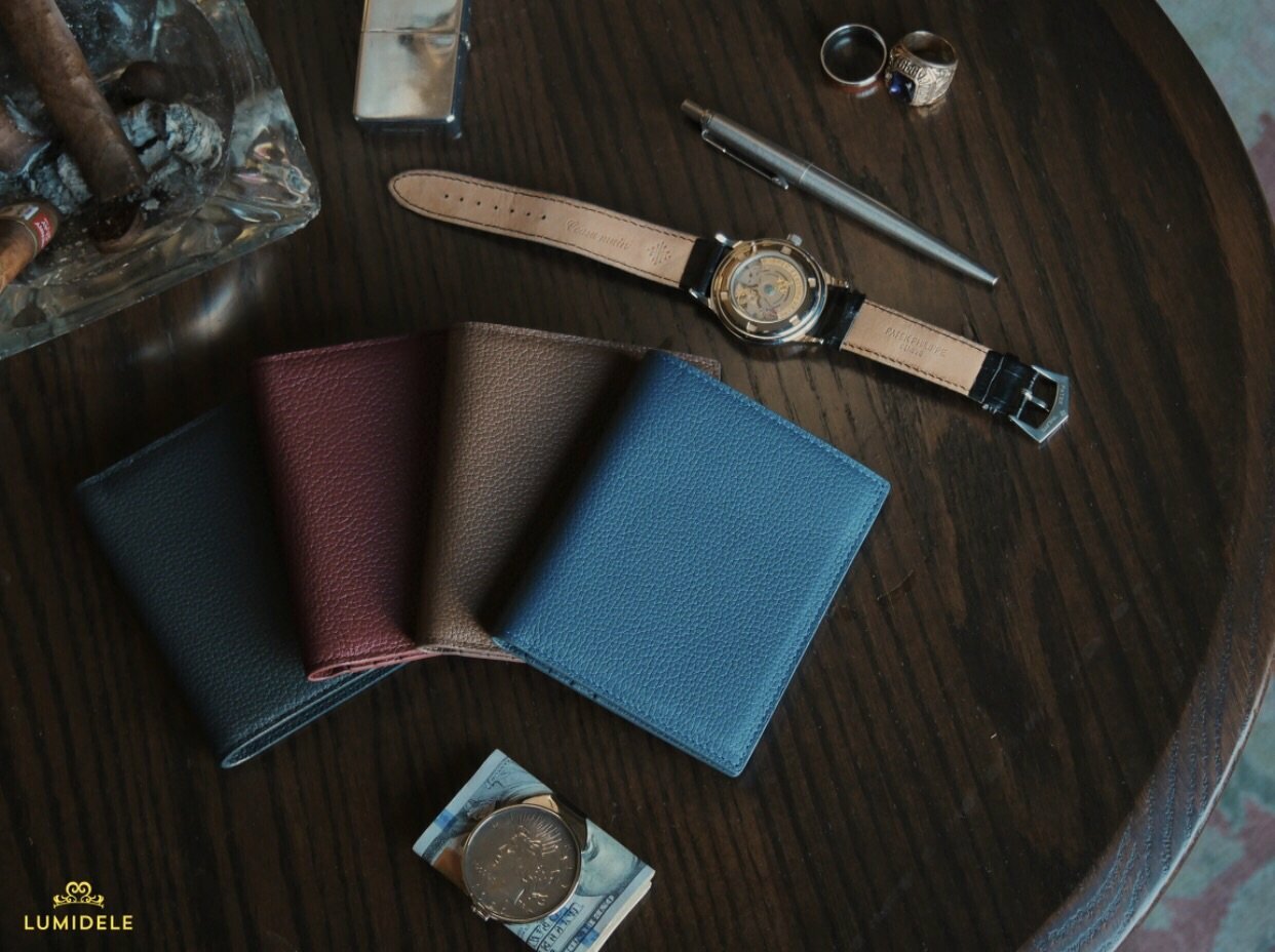 Boston Mens Slim Leather Wallet – Compact & Stylish RFID Blocking Design  