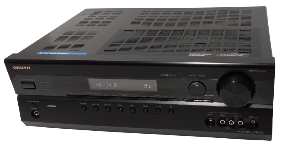 Onkyo TX-SR508 7.1 Dolby Digital AV Receiver TESTED WORKING FAST SHIPPING - Image 3 of 4