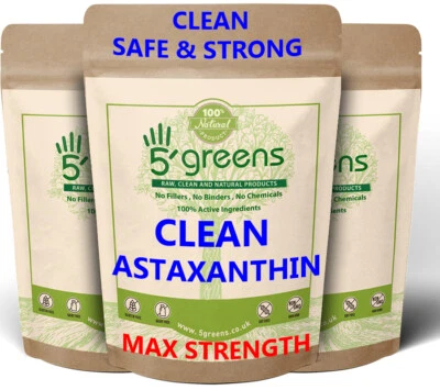 Astaxanthin 550mg 3% 16.5mg Clean Astaxanthin Veg Capsules 100% Natural Algae