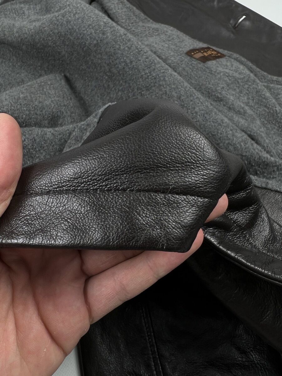 Manufacture Seraphin men's Luxury leather jacket size 54 Manufacture Seraphin men's Luxury leather jacket size 54