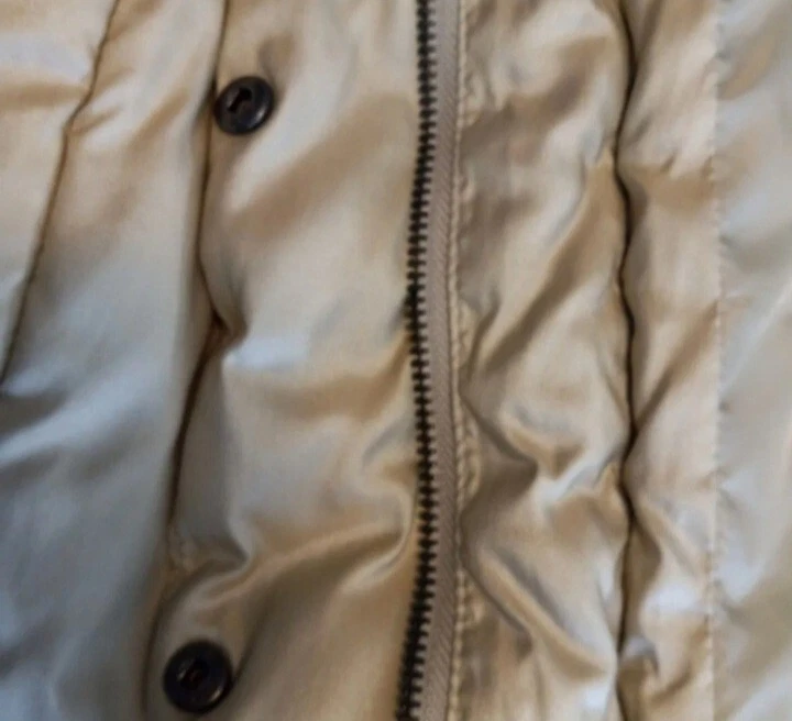 Chaleco acolchado Merona dorado con cremallera y cinturón talla XL Foto 4 de 4