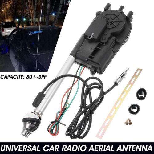 Antenna automatica nera 12V per auto, radio AM/FM, antenna elettrica Lot Y1 - Imagen 1 de 12