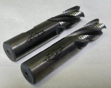 2 PCT Cobalt M42 Roughing End Mills 3/4 X 3/4 x 1-5/8 X 3-7/8 AOL X 4FL MY3