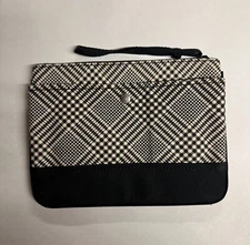 Lands' End Medium Solid Canvas Zipper Pouch (NEW without tags)