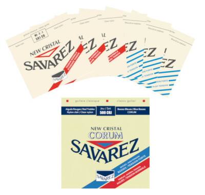 Savarez 500CRJ New Cristal Corum - standard/high - ganzer Satz oder Einzelsaiten