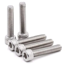 M6 Hex Socket Cap Head Screws Bolts Stainless Steel Siliver 10/20/50/100PCS