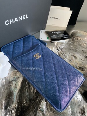 chanel wallet blue