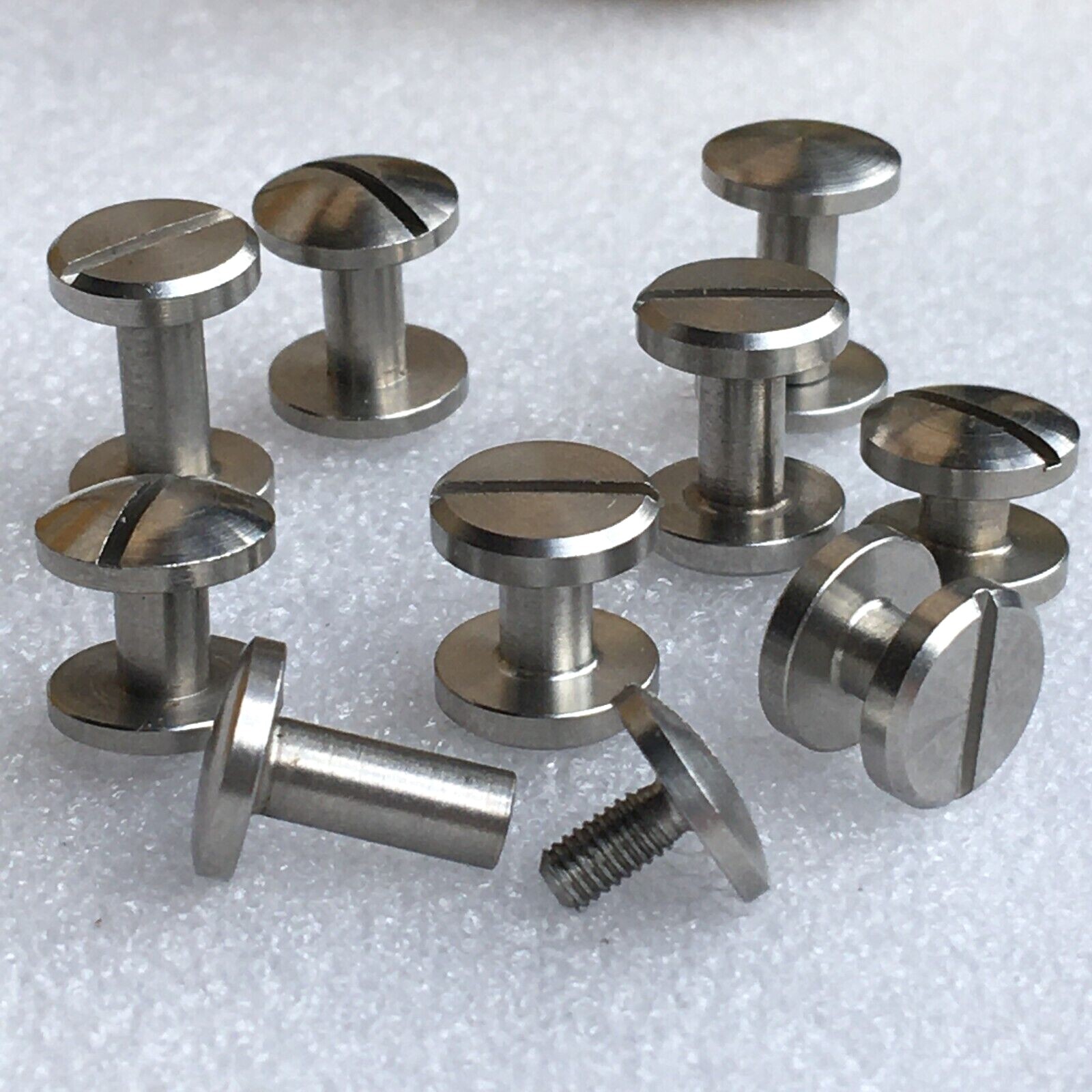 STAINLESS STEEL Chicago Screw Leather Craft Belt Strap Nail Rivets Stud Round