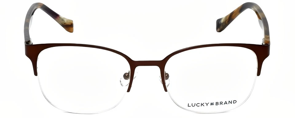 Nuevo marco de gafas LUCKY BRAND Rx con estuche blando - D105 / marrón (53-19-140) Foto 2 de 4