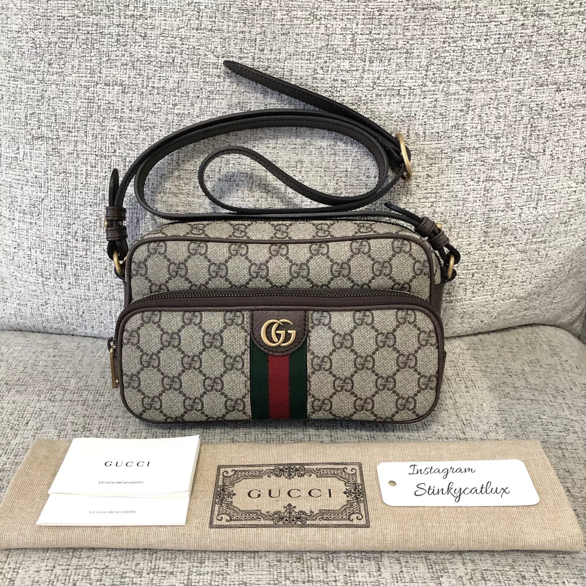 Gucci Ophidia Classic Monogram Travel GG Supreme Crossbody Bag