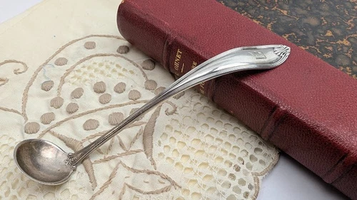 Margaret Old by International Sterling Mustard / Sauce Ladle  4-1/2" Antique