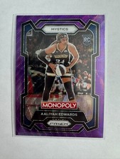 2024 WNBA Monopoly Prizm Purple Prizm Aaliyah Edwards (RC)