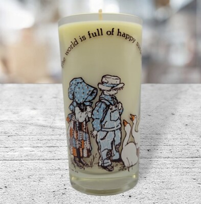 Vintage Holly Hobbie Passionfruit Pineapple Scented 12 oz. Luxury Soy Wax Candle