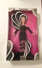45th ANNIVERSARY BOB MACKIE BARBIE DOLL COLLECTOR EDITION  COA STAND NRFB B3452