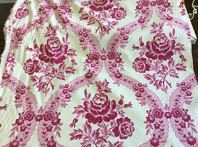 VERNA MOSQERA-BILLET DOUX #PWVM096-CREAM-ROSE LACE BY FREE SPIRIT  BY THE YARD