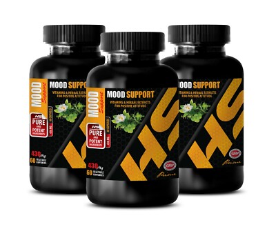 mood enhancement 60 capsules - MOOD SUPPORT - anti inflammation eating 3 BOTTLE