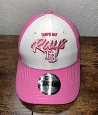 New Era Tampa Bay Rays MLB 9FORTY Child/Youth Pink White Script Adjustable NWT
