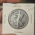 1919 San Francisco Liberty Walking Half Dollar Silver Circulated UG