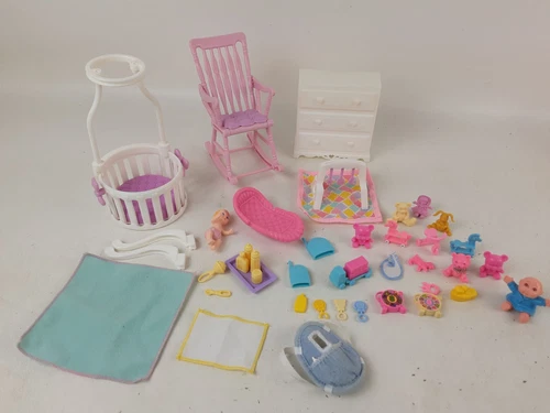 Vintage Barbie Baby Krissy Home Nursery Playset 1999 67791-91 Incomplete